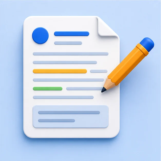 Documento com sugestões de texto para adaptar